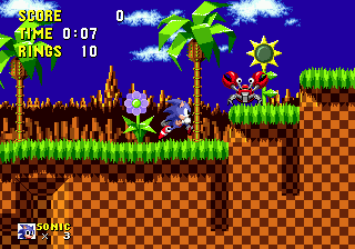 Green Hill Zone general appearance.