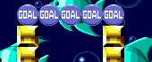 Don't be fooled by their names, as these goal things found at dead ends will send you back to the regular game, without an emerald. They're no goal of yours - avoid!