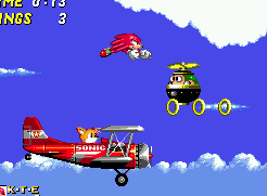 Sky Chase, and Tails makes a guest appearance to provide aerial support.