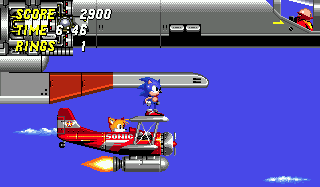 Luckily, Tails returns in a now rocket-assisted Tornado, and the pair are quickly in hot pursuit.
