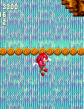 If you're playing as Knuckles, he'll just jump down there by himself.