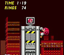 One of several Knuckles-only extra lives available in the Chemical Plant Zone.