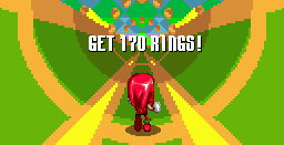 Puzzlingly lower ring amounts are required for the Special Stages, and rings remain when you return to the game too, making Knuckles by far the easiest character to use for emerald reclaiming.
