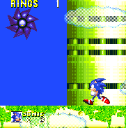 Mecha Sonic is able to spin into a spiky ball just like the real thing. He'll do this in the air or along the ground and clearly, should be avoided.