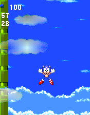 The level leads vertically upwards, eventually looping so that the highest platforms are technically underneath the lowest. Unfortunately, you cannot simply drop down to them, instead you'll fall to your death!
