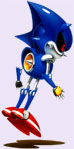 Sonic's shiny new adversary; Metal Sonic.