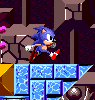 Sonic begins his sprint with a slow walk, when you press left or right along the ground.