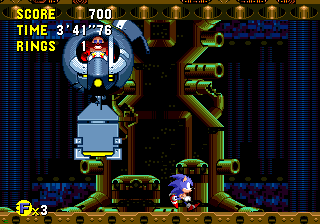 A new attack, Eggman starts bouncing around the arena, using the last blade as a kind of pogo stick!