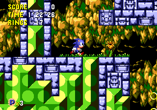 The Past - background has gone much more natural with a bit of a traditional cave-like approach, though the foreground's change is mostly one of colour.