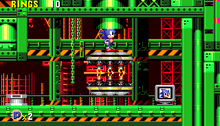 ..At the end, you'll find yourself standing atop the machine in a hidden room at the bottom of the level. With it is an extra life and a button that opens a doorway out to the left. Definitely the hardest machine to find, in the game!